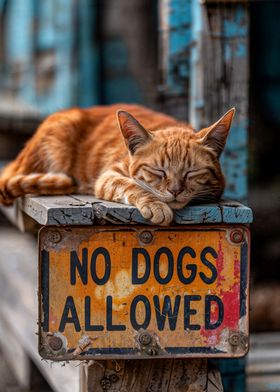 no dogs allowed sign