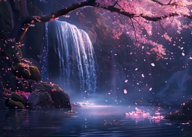 Waterfall Cherry Blossom