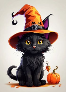 Cute Halloween Cat