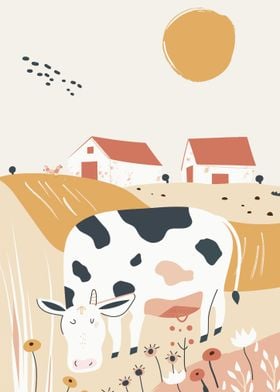 Cow In The Farm