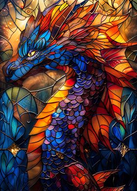 Stained Glass Dragon