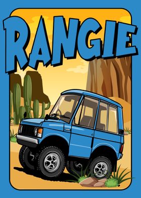 Classic Rangie Car Cartoon