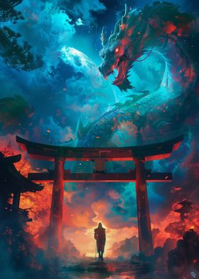 Mystical Dragon Scene