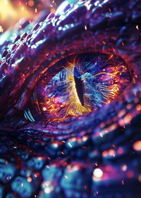 Cosmic Dragon Eye Galaxy