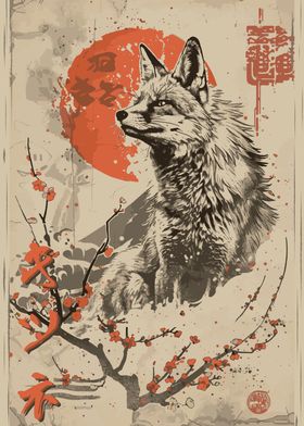 Vintage Japanese Fox