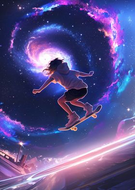 Galactic Skateboarder