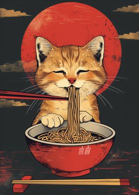 cat ramen japan