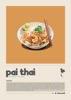 Pad Thai food art