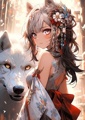 The girl and the wolf