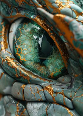 Dragon Eye Kintsugi Art