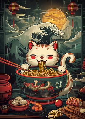 cat ramen japan