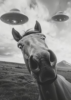 UFO Alien Horse
