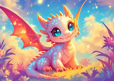 Playful Pastel Dragon