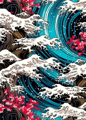 Iconic Tsunami Swirls