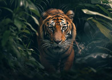 Bengal tiger in the jungle