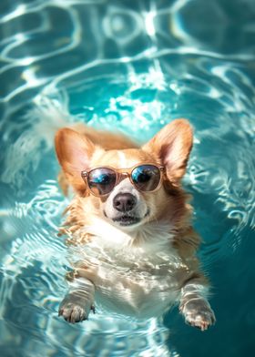 Corgi Pool Sunglasses Sun