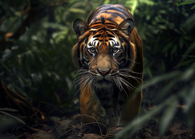 Bengal tiger in the jungle