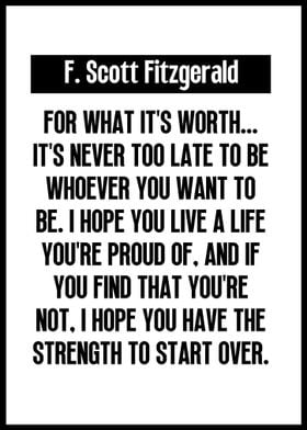 F Scott Fitzgerald Quotes