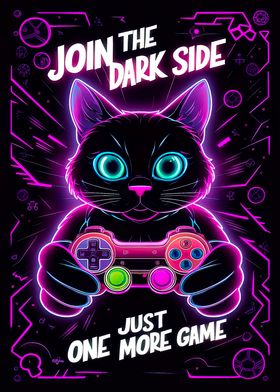 Dark Side Gamer Cat