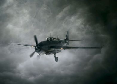 Aircraft dark clouds