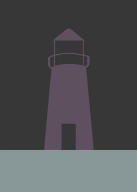 Purple lighthouse