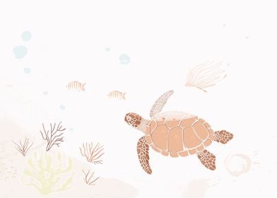 Sea Turtle In The Ocean