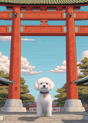 Bichon Frise Torii Gate