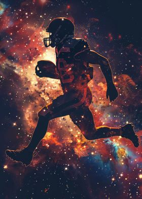 Rugby Galaxy Silhouette