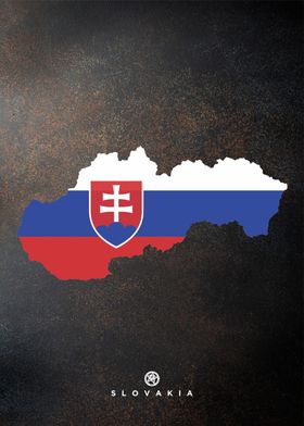 slovakia flag maps