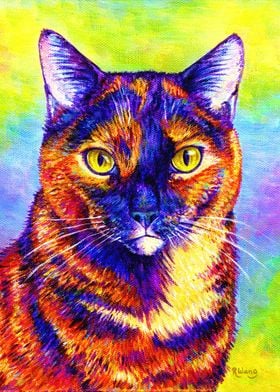 Rainbow Tortoiseshell Cat