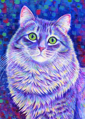 Purple Kitty Cat