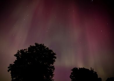 Aurora borealis over Iowa