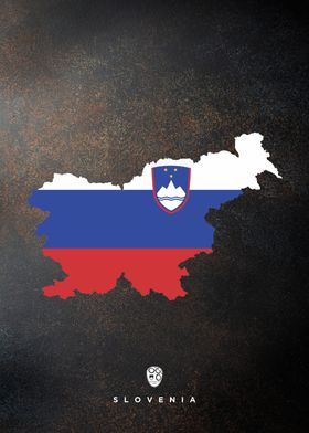 slovenia flag maps