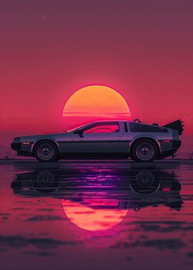 Neon Sunset Ride