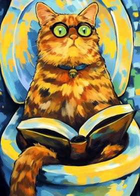 Cat Loves Books