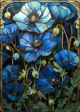 Nouveau Art  Gilded Flower