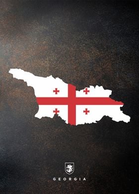 georgia flag maps