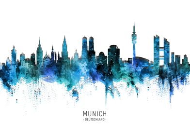 Munich Skyline Deutschland