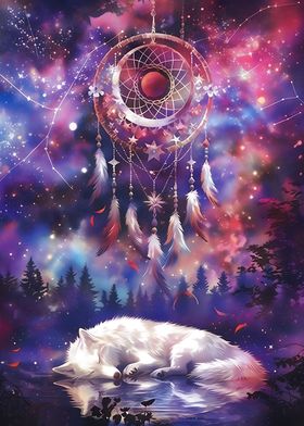 Dreaming Wolf in Galaxy