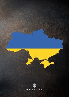 ukraine flag maps