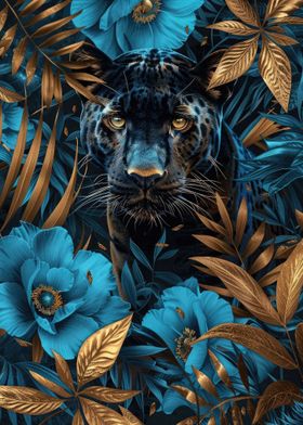 Floral Black Panther