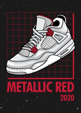 Metallic Red Shoes
