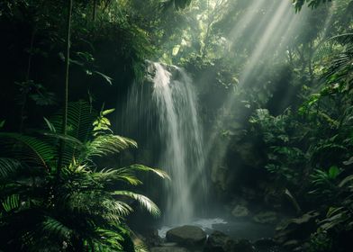 waterfall jungle