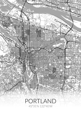 Portland White Map