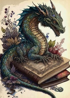 dragons watercolor books 