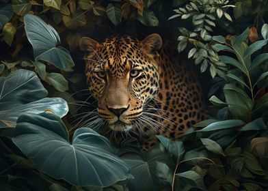 Leopard in the Jungle