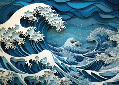Great Wave painting 