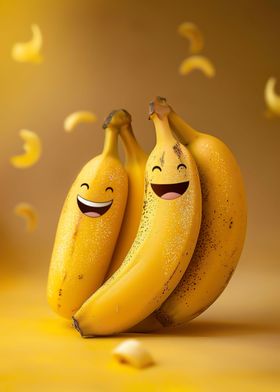 Happy Bananas Food Art