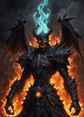 Demon in Black Flames