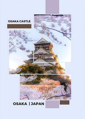 Osaka Castle Collage Art